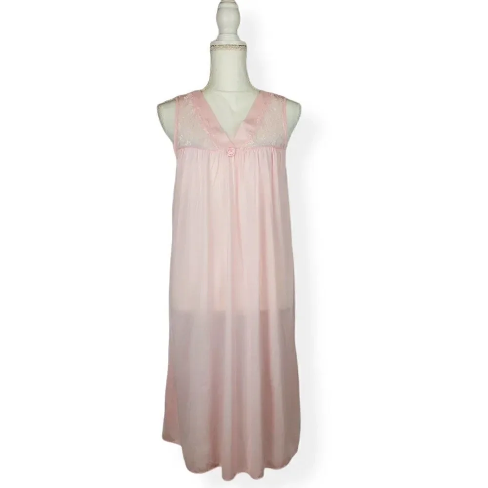 Vintage Vanity Fair Pink Nightgown